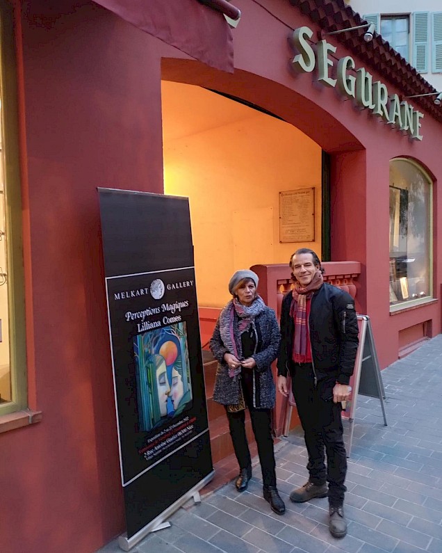 Con Fausto Marcì Gallerista della MelkArt Gallery di Nizza